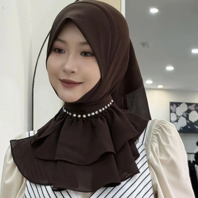 Convenient Instant Easy Muslim Wear Muslem Girls Hijab Head Cover