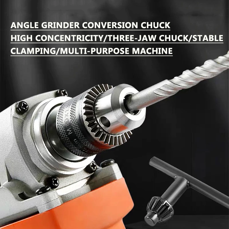 Angle Grinder To Electric Drill Conversion Chuck Polisher Modified Hand Electric Drill Joint Cutting Tool Accessories