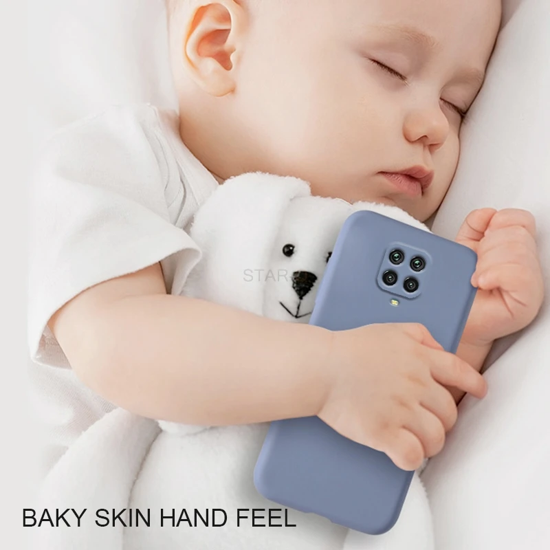 New Liquid Silicone Phone Case For Xiaomi Redmi Note 9 pro note9 9s Original Luxury Camera Protector Soft Back Cover Coque image 4