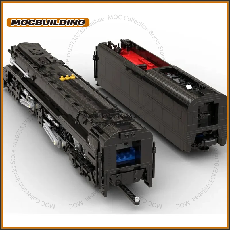 Bloques de construcción MOC de ferrocarril de Pensilvania 1:48, tren urbano S1 6-4-4-6, tecnología de función de potencia dúplex, ladrillos, juguetes DIY, regalos