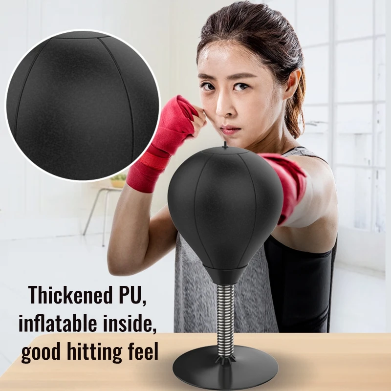 Desktop PU Boxing Ball Stress Relief Stress Relief Boxing Speed ​​Ball Fit for Training and Speed Combat image 5