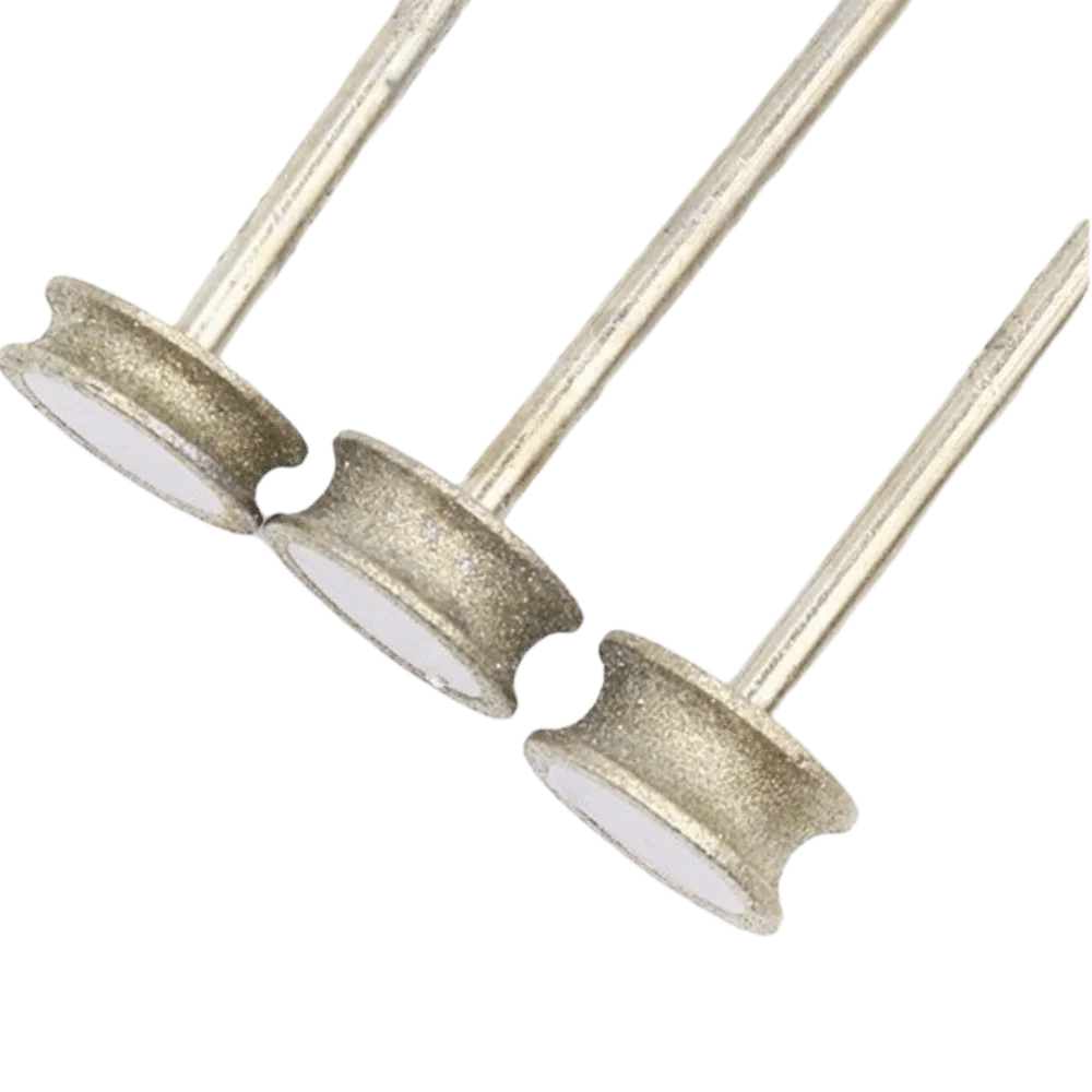 Concave Shape Diamond Grinding Wheel 2-8mm Size Shank Diameter 3mm Rotary Grinding Tool Polishing Wheel Ceramic Sharpening