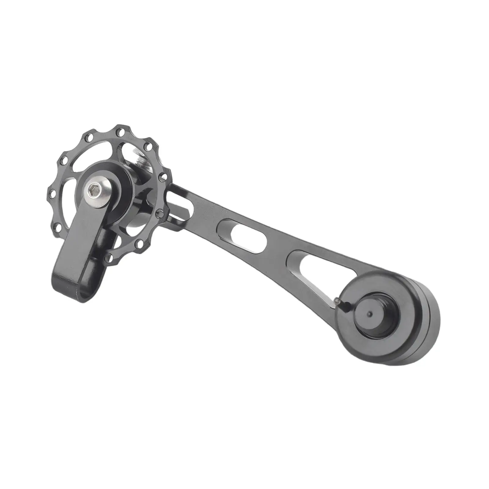 

Lightweight Bike Chain Tensioner Sturdy Aluminum Alloy Single Speed Cassette Adjuster Component for Mountain Bike Riding