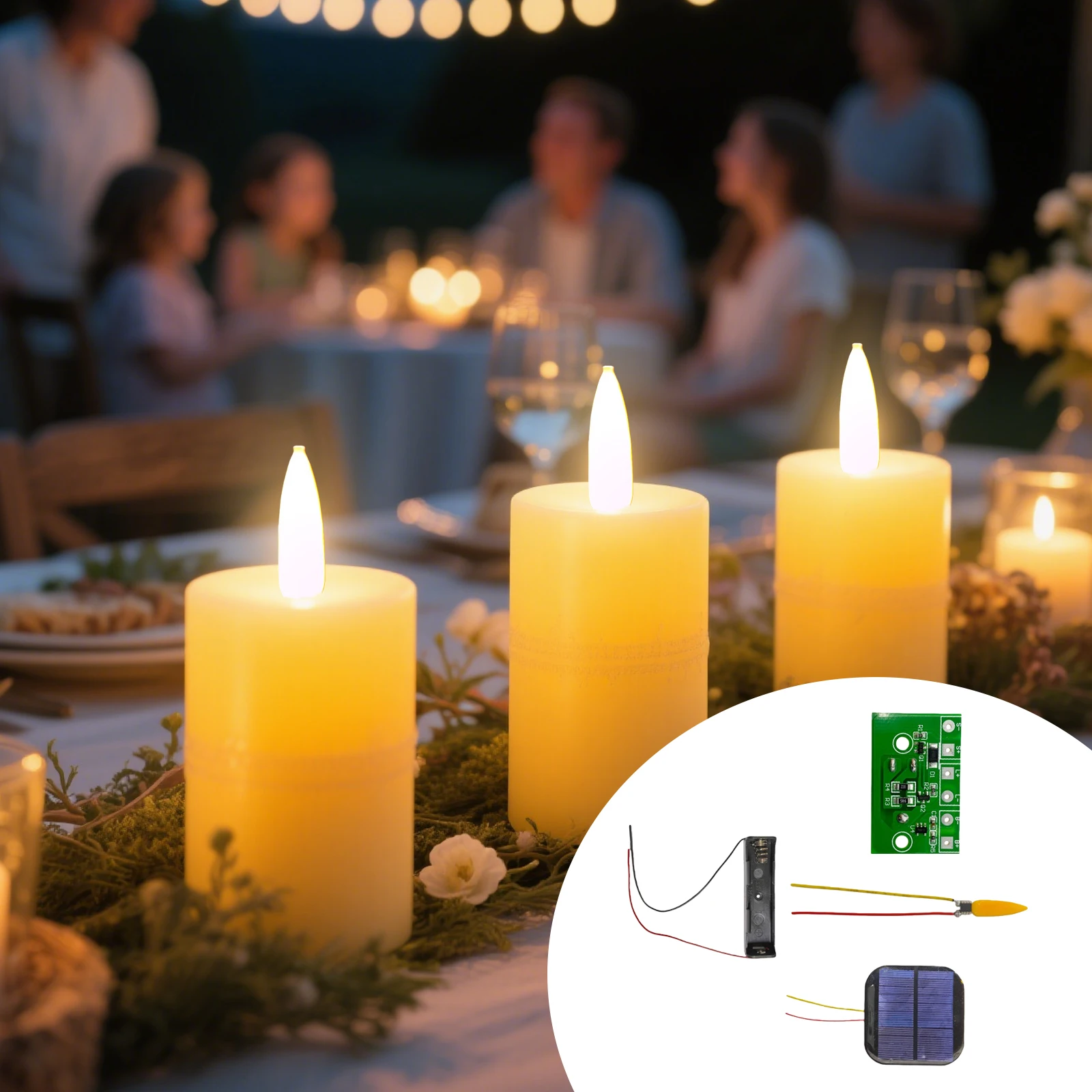 3.7V Flame Lamp Circuit Board Realistic Flickering Effect for Halloween Christmas Decor LED Flame Effect Light Bulb