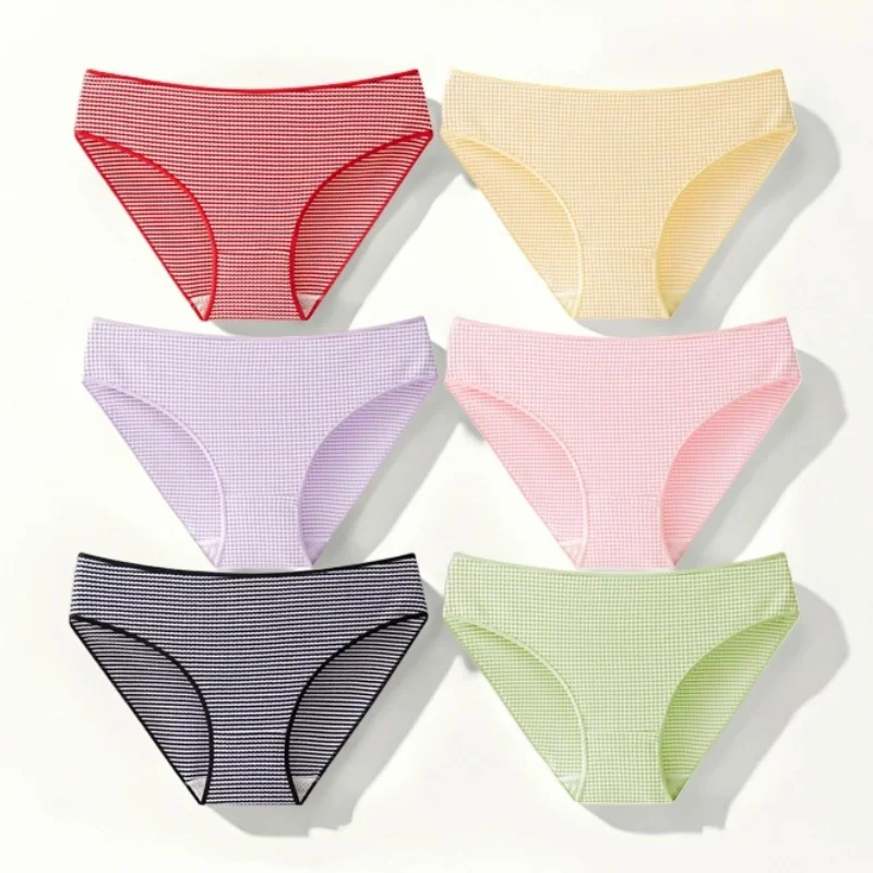 Mutandine da donna Traspirante Cavallo Intimo caldo per le donne Slip sexy senza cuciture Strisce Pantaloni a vita bassa Lingerie invernale femminile