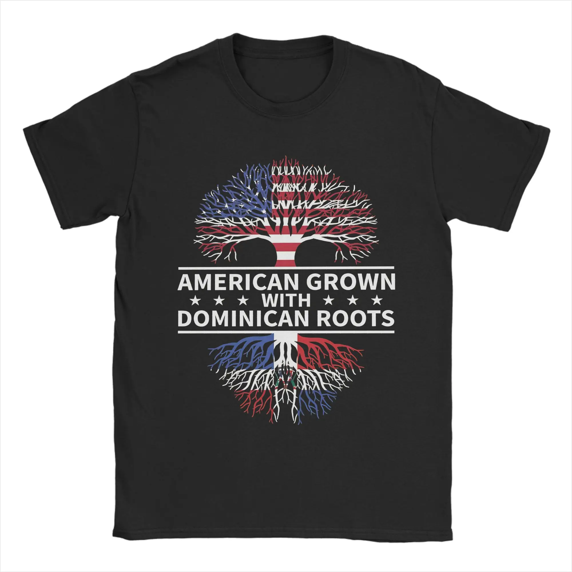 American Grown With Dominican Roots  Outfit Unisex T Shirt 100% Cotton Tee Graphic Printing  T-shirt Clothing