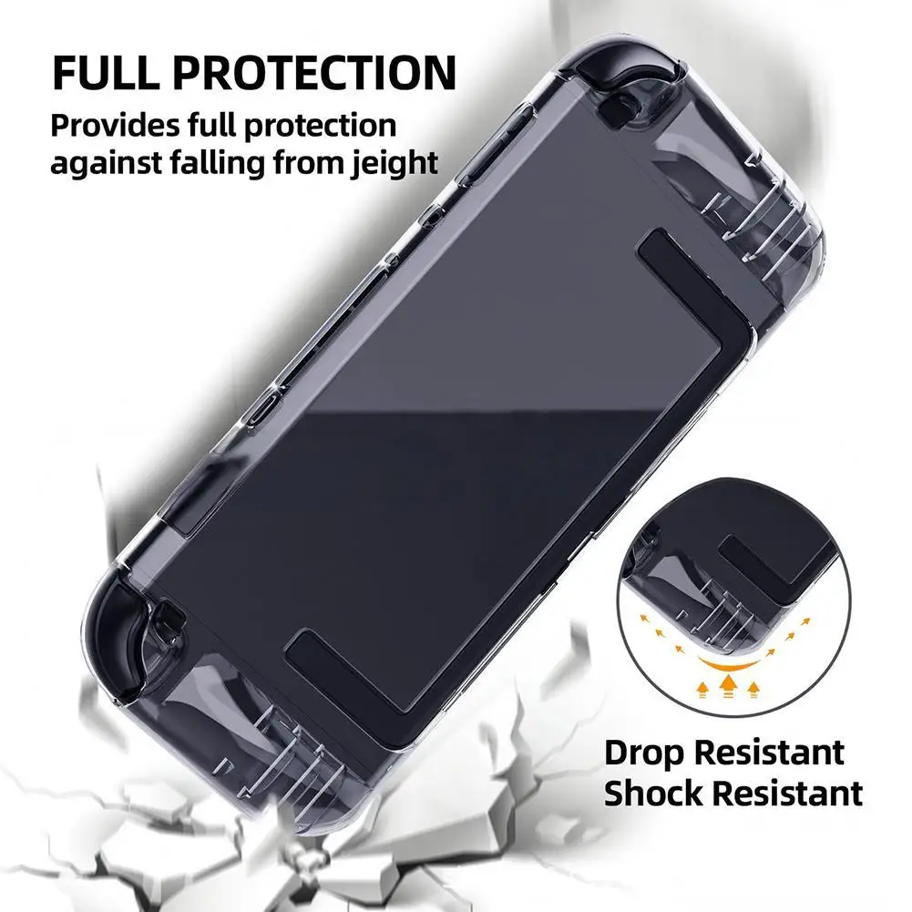 العلامة التجارية الجديدة لينة بولي يوريثان عالية شفافة شل الغطاء الواقي ل Switch2 واقية قبضة لعبة وحدة التحكم الملحقات