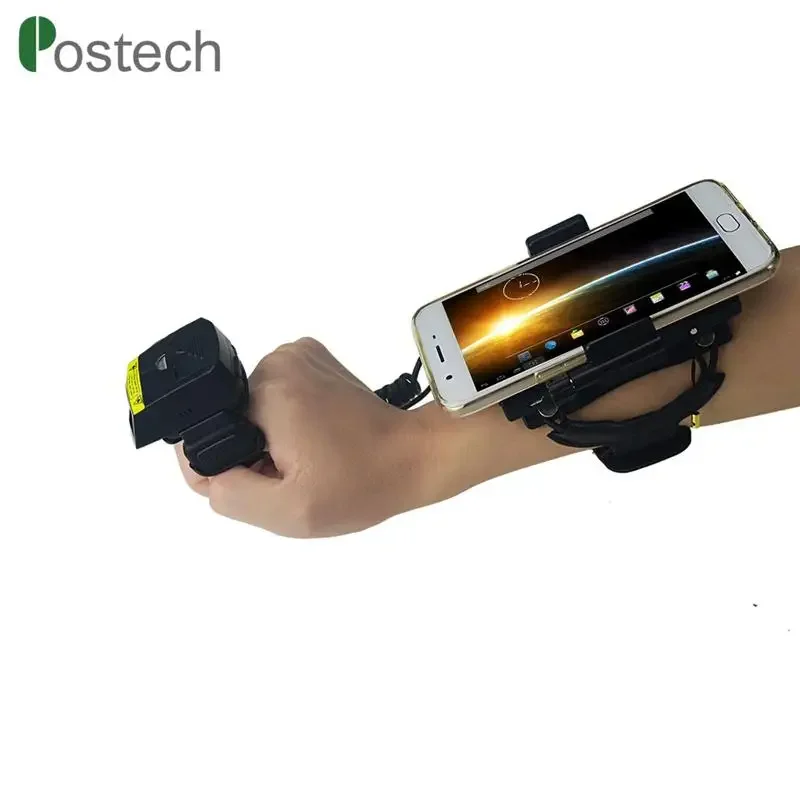 WT02S Certificated wrist barcode terminal wearable scanner armband