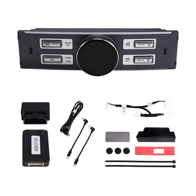 NEW HOT In Stock-USB& Type C Port Expansion Dock For TESLA Model Y 3 21-25 AC Control& Passenger Seat Control LCD Intelligent Co