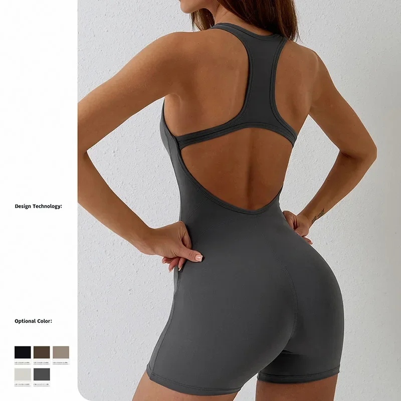 New Women's Tight Fitting Yoga Jumpsuit With Hip lifting And One-piece Quick Drying Yoga Suit