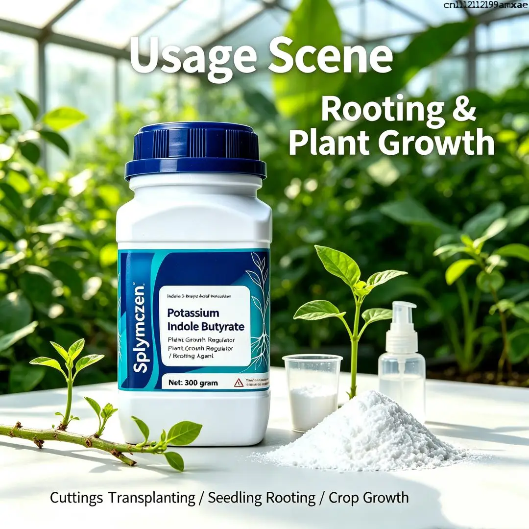Plant Rooting Powder for Ornamental Flowers, Root Development Booster Powder IBA-K, Supports Cutting Rooting, Flower Transplant