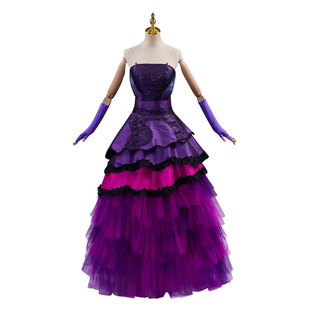 

Movie Character Cosplay Costume Women Purple Dress Ball Gown Princess Dress Halloween Carnival Dress Up