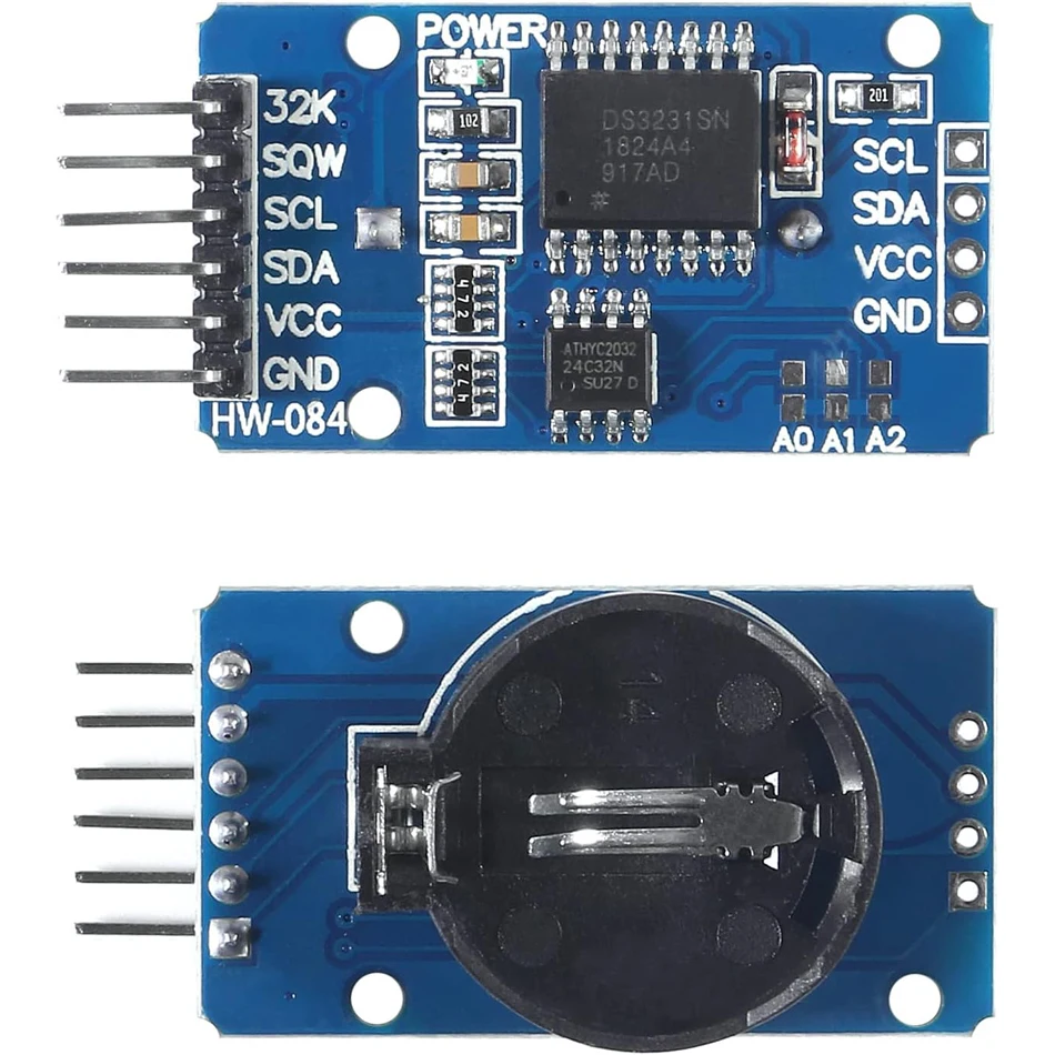 3PCS DS3231 AT24C32 IIC RTC Module Clock Timer Memory Module Beats Replace DS1307 I2C RTC Board for Arduino Raspberry Pi