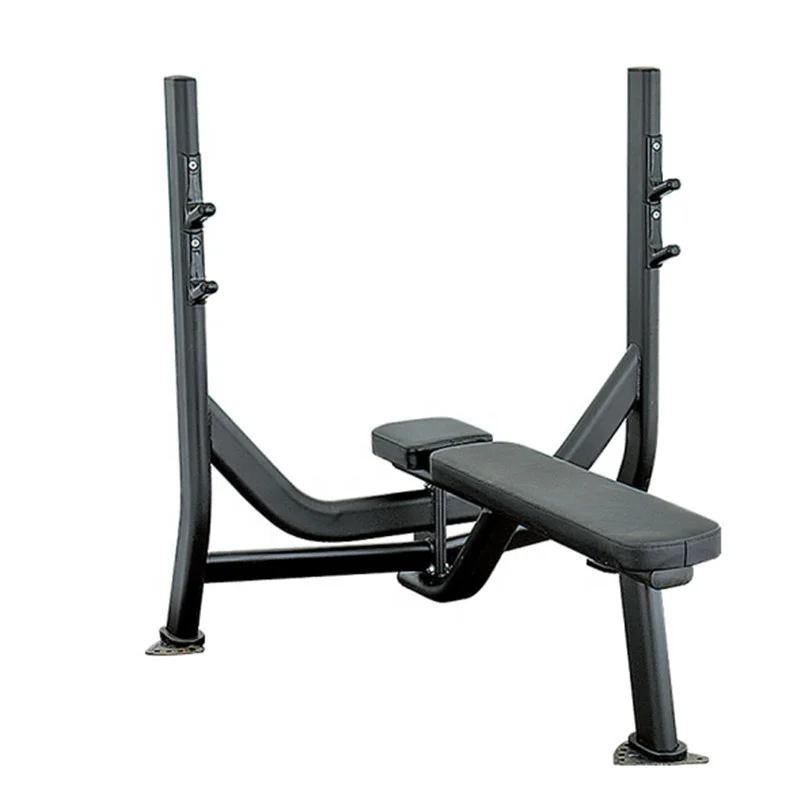 

Fitness Flat Weight Bench with Steel Bars Gym Skid Steer Loader Type