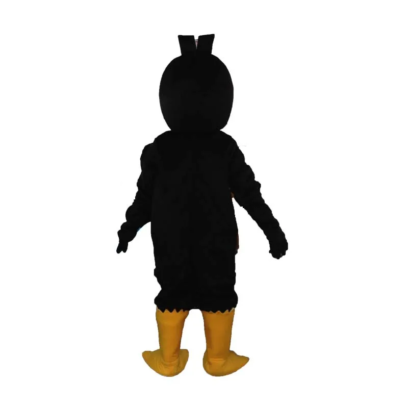 Costume de mascotte de canard noir, beurre de dessin animé de Noël, carnaval d'Halloween, ply Play, robe de fête d'anniversaire, animation