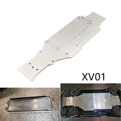 Stainless Steel Skid Plate Chassis Armor Gearbox Protector for Tamiya XV01 XV-01 1/10 RC Car Upgrade Parts Accessories