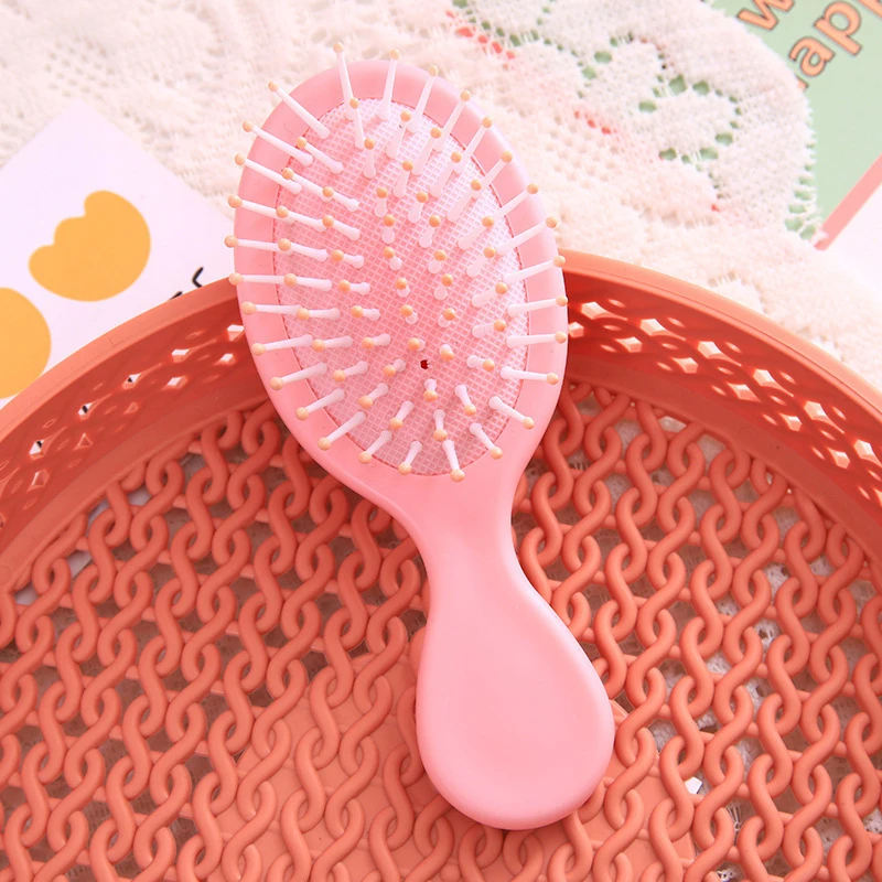 1 Pcs Mini Soft Bristles For Women Baby Girls Kids Wet Hair Brush Hair Combs Small Pocket Travel Hair Brush Hair Combs