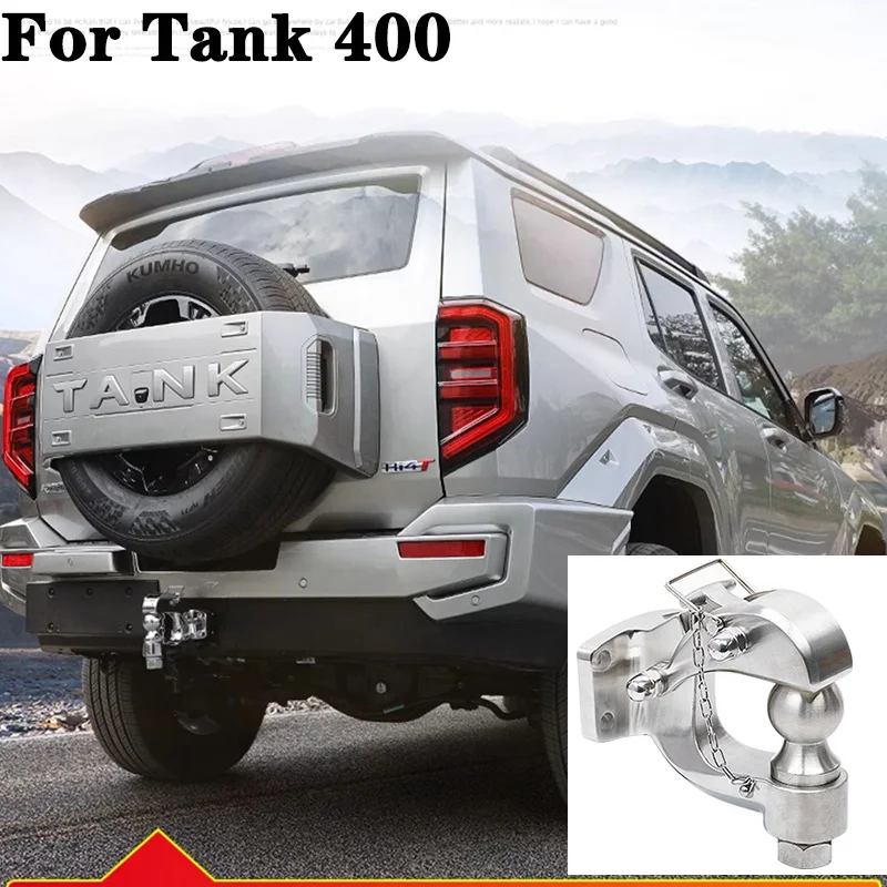 For Great Wall Tank 400 Trailer Hook Off-road Modification Special Rear Bumper Stainless Steel Traction Accessory Decoration