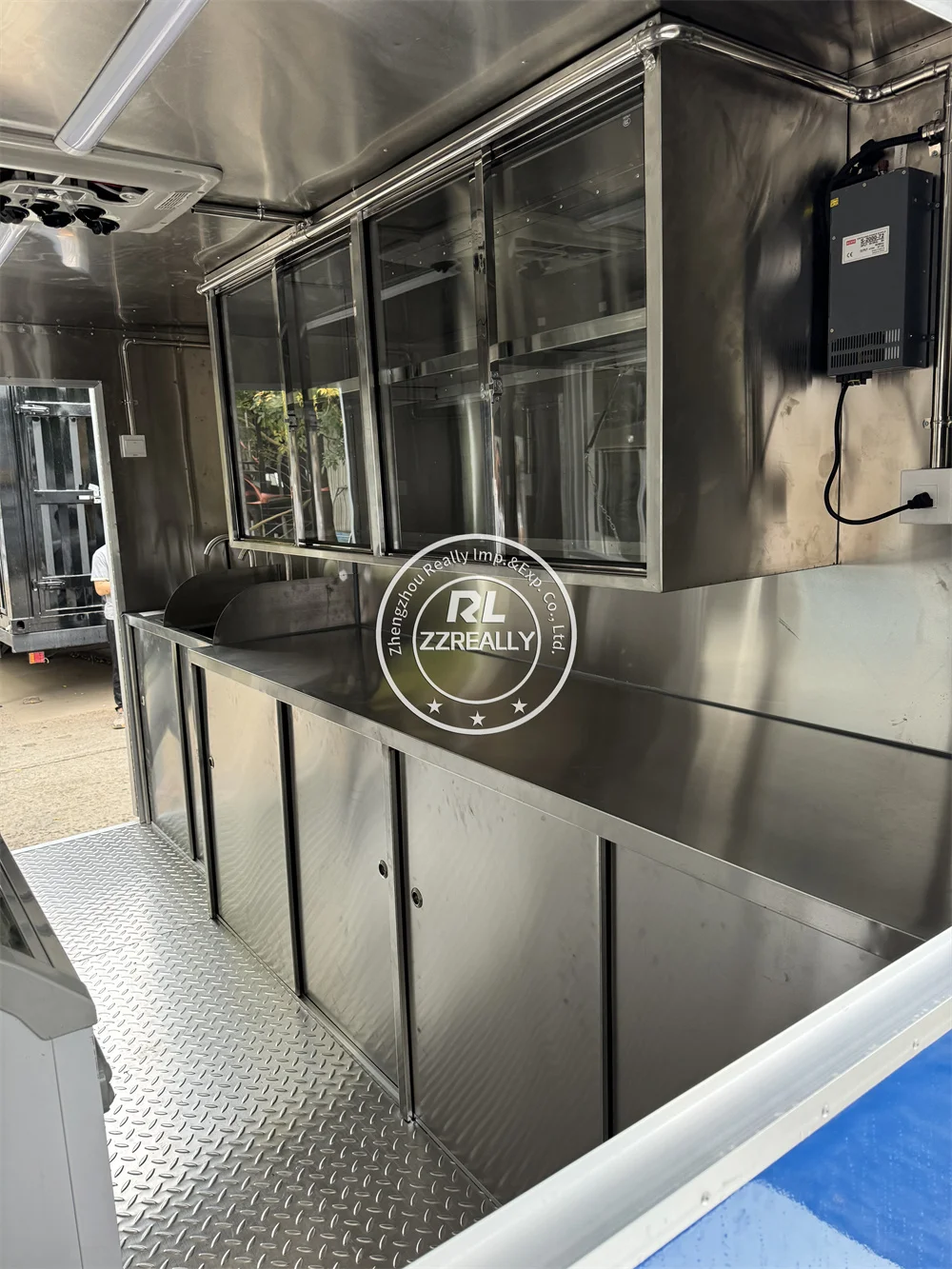 Remolque de camión de comida callejera, carrito de helados totalmente equipado, remolque de aperitivos y café, camión de comida de concesión, cocina móvil