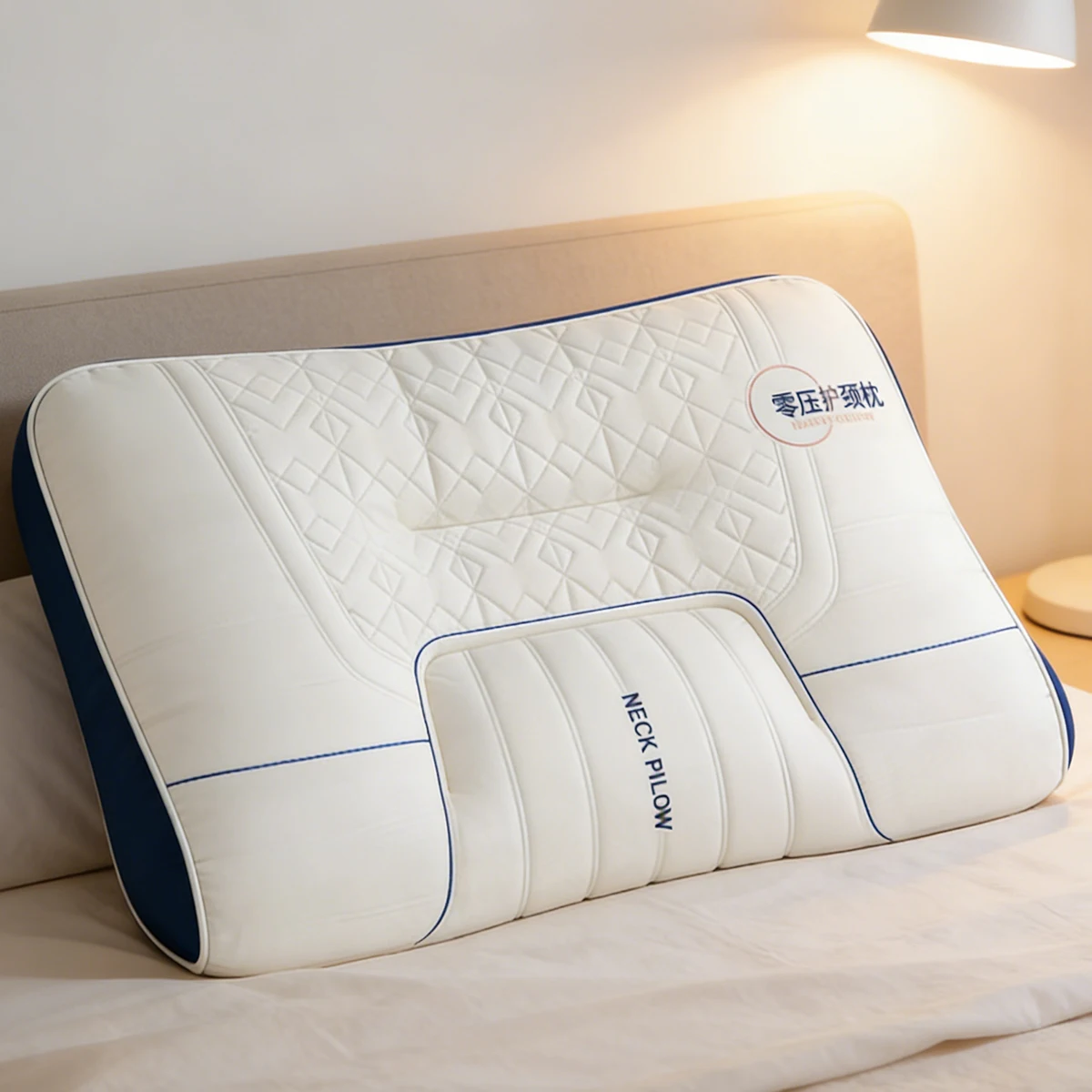 

3D Ergonomic Hotel Bed Pillow with Custom Logo, High-Quality Wave Pattern, Comfortable