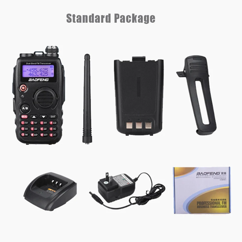 Baofeng BF A52 Walkie Talkie Mini Portable Two Way CB Ham Radios VHF/UHF 136-174/400-470MHZ for Outdoor Hunting Riding Hiking