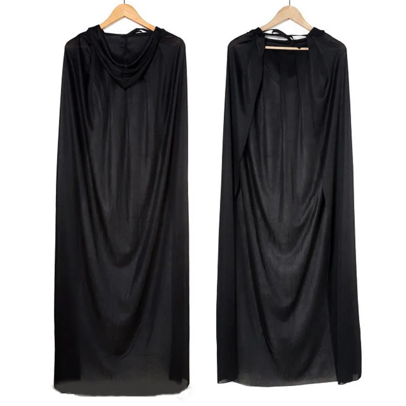 Disfraz de Dios de la muerte de Halloween para adultos, bata Bla, capa del diablo fantasma, ropa de actuación divertida del Día de los Inocentes, ropa étnica para mujer