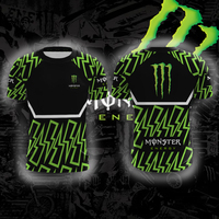 New Bicycle T-shirt Men's Bicycle Wear Mountain Monster Energy Summer Hot Selling Sports Comfortable Breathable Training Top