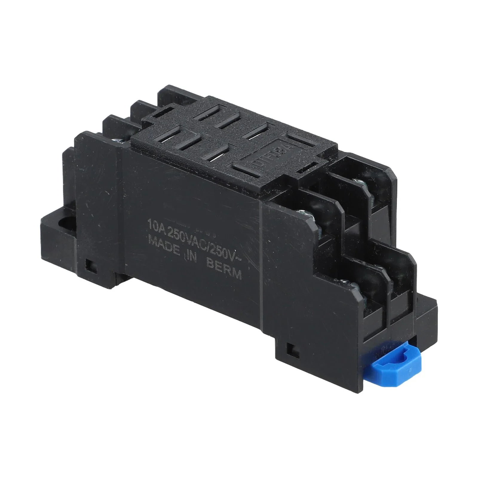 DTF08A Relay Base DIN Rail Relay Socket Quick Installation Support Screw Terminal Design 8 Pin Relay Socket Base Holder