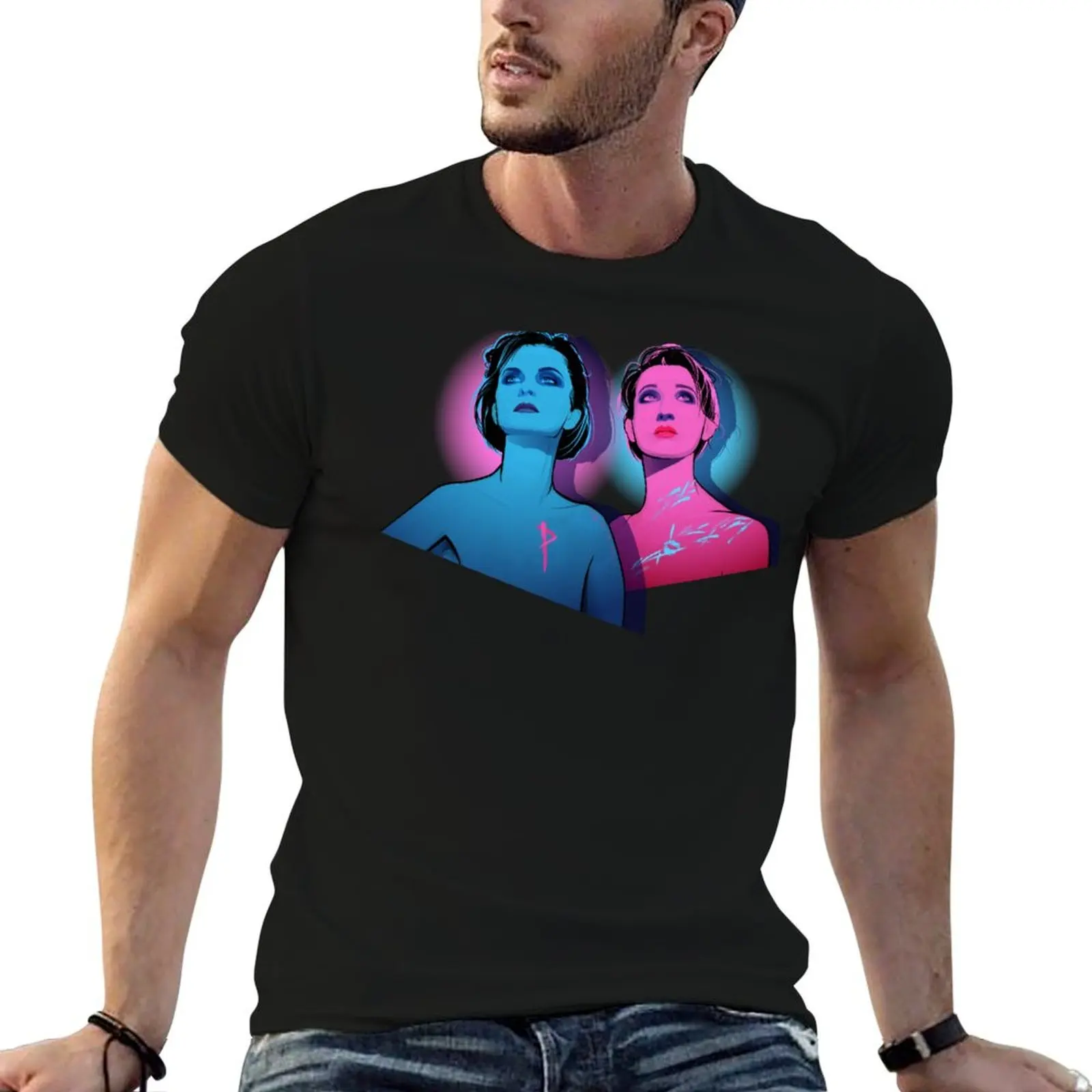 

Propaganda, Retro Portrait T-Shirt customs new edition Short sleeve tee men