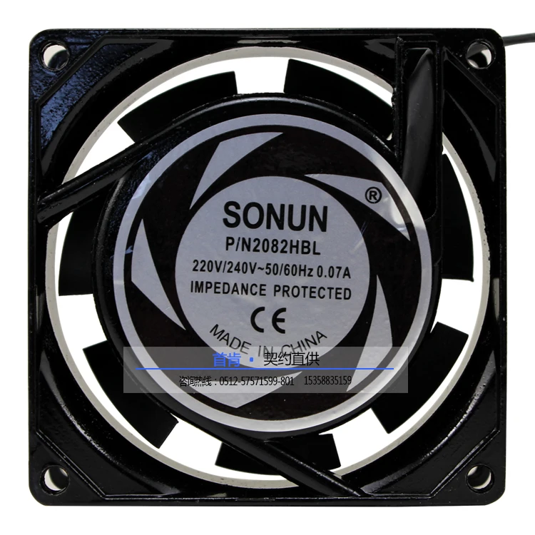 

НОВЫЙ SUNON 2082HBL 8025 8 см шарикоподшипник AC220V AC SF8025AT Осевой вентилятор охлаждения