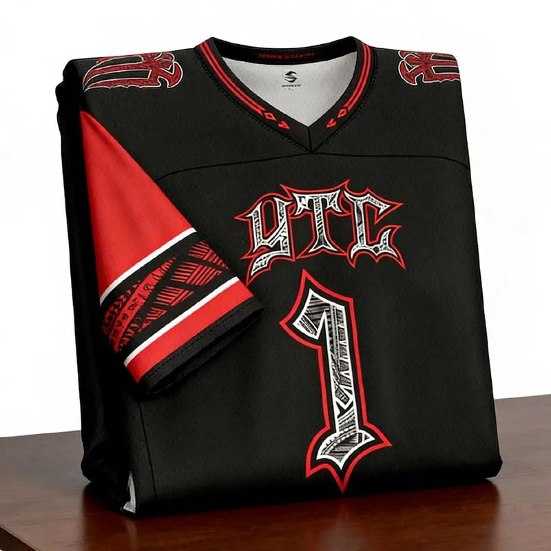 

Roman Reigns Soccer Jersey Black No 1 Printed Pattern Breathable Sports Jersey High Quality Fan Apparel Team Jersey Men Women