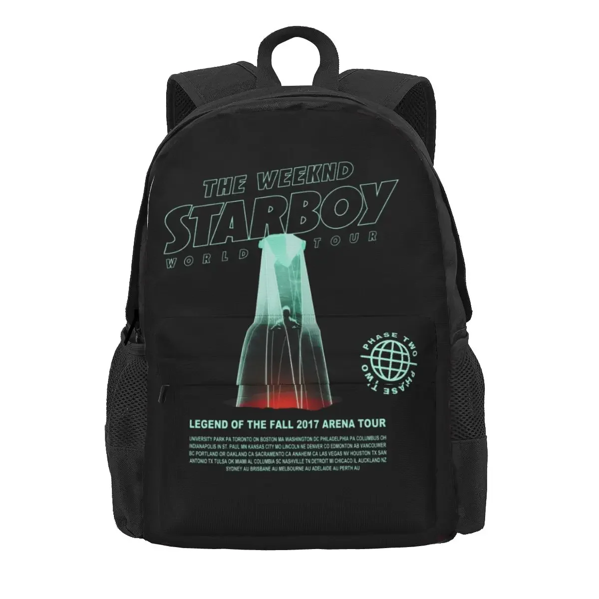 The Weeknd Concert Starboy Legend Of The Fall 2017 World Tour Large Capacity Backpack Gym Schoolbag