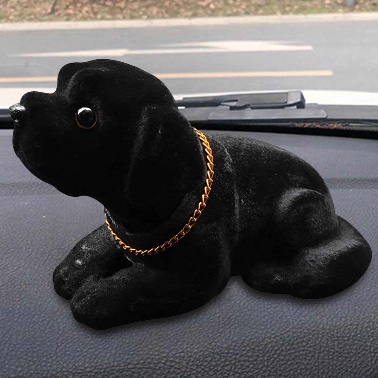 Cabeça de nove cães painel do carro cabeça cão bonito filhote de cachorro ornamentos de carro para mesa de escritório decoração interior automóvel balançando bobble cabeça cão