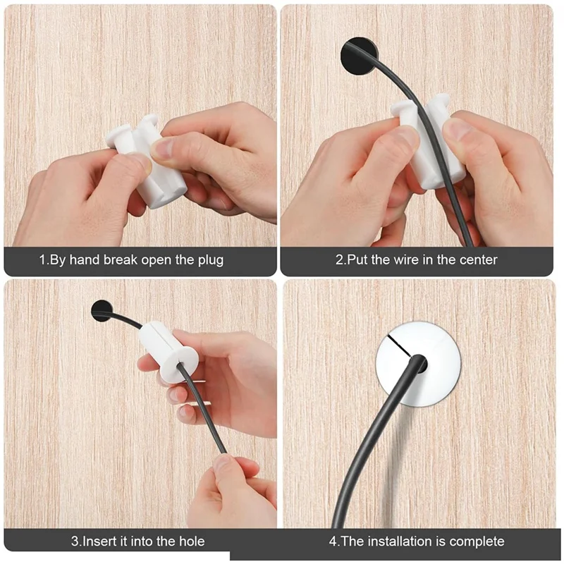 스타링크용 케이블 라우팅 키트, 이더넷 케이블 벽 그로밋, 실리카 젤 화이트, 2 개