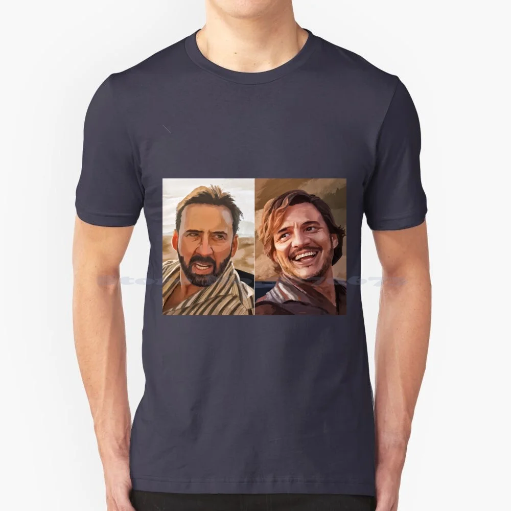 Nicolas Looking At Pedro Meme T Shirt 100% Cotton Tee Meme Movies Cage Make Your Own Kind Of Music Nicolas Pascal Pedro Funny