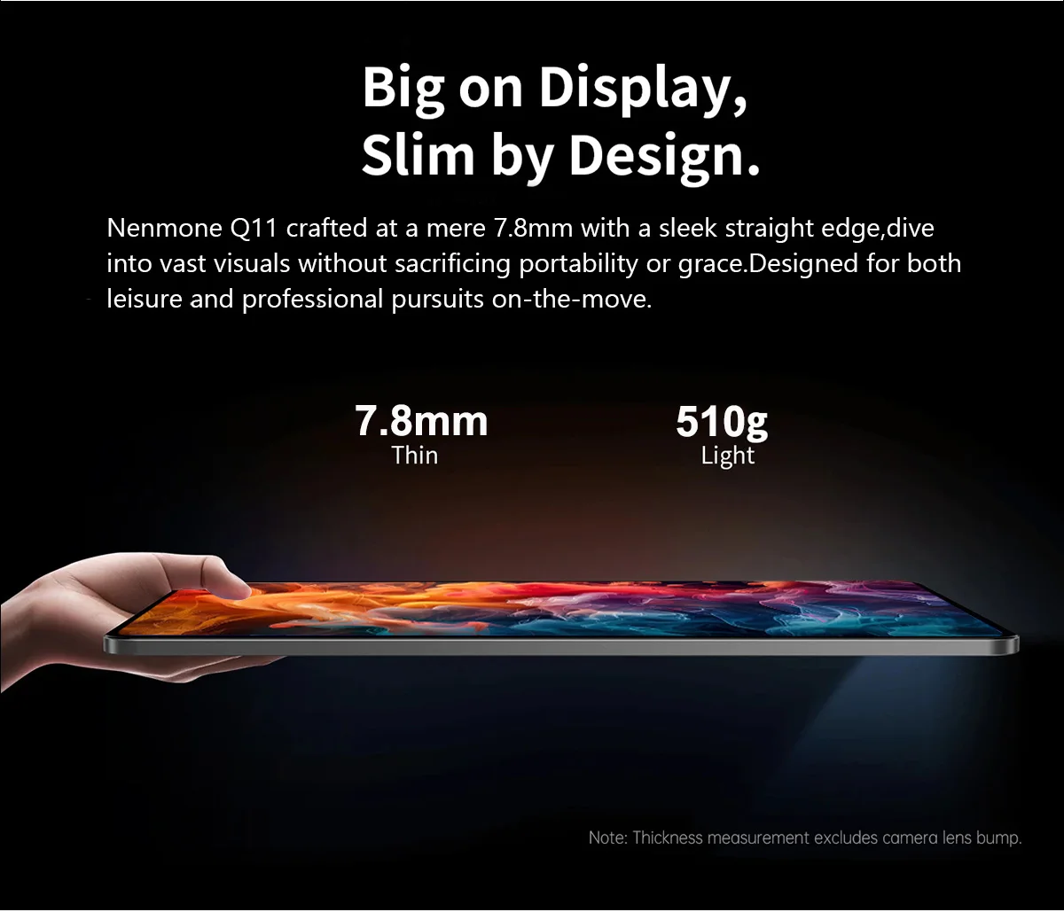 Nenmone Q11 Tablet 11 polegadas 1920*1200 Tela FHD 16GB RAM 256GB ROM 4G LTE Android 15 Unisoc T616 Tablets 8500mAH 32MP Câmera