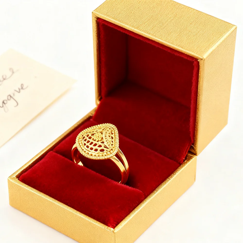 

18k Gold Plated Africa dubai Cute Necklace pendant Earrings Wedding Birthday Party 3pcs Jewelry Sets For Women Girl Gifts