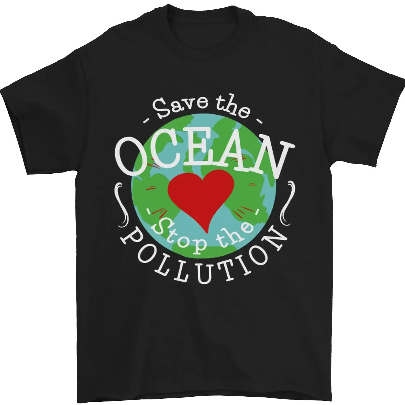 Environment Save the Ocean Stop Pollution Herren T Shirt 100 Baumwolle vintage Washed fashion Soft Slightly Versatile
