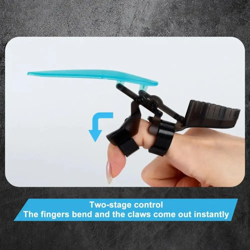 

3 шт. 3D сборка выдвижные механические когти светящиеся масштабируемые светящиеся волчьи когти крутые DIY сборка палец Росомаха когти мальчик