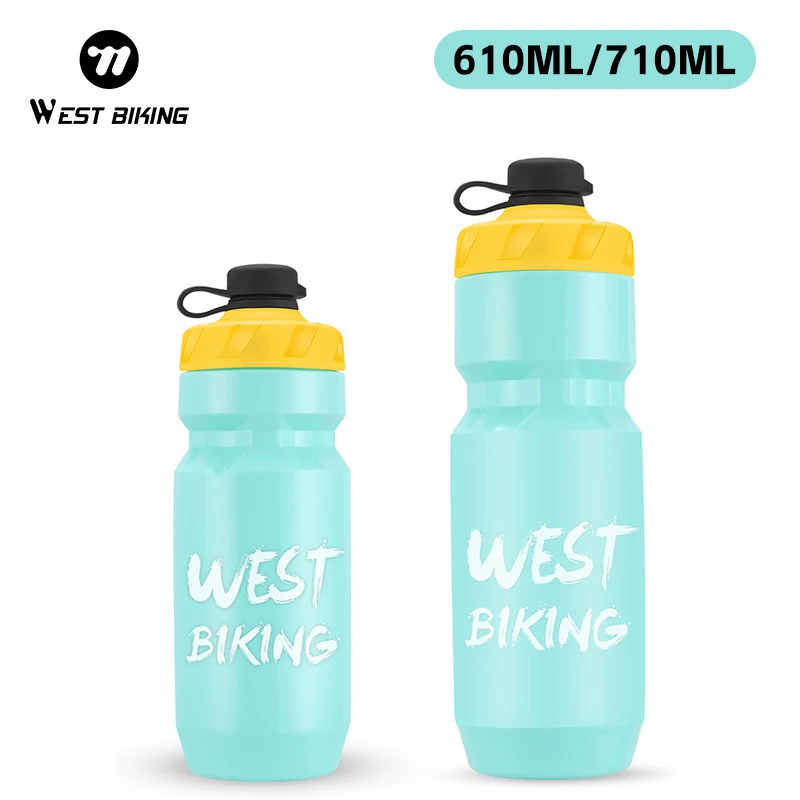 

WEST BIKING Cycling Water Bottle 610/710ml Ultra light PP5 Leak-proof Squeezable Outdoor Camping Hiking Sports Bicycle Kettle