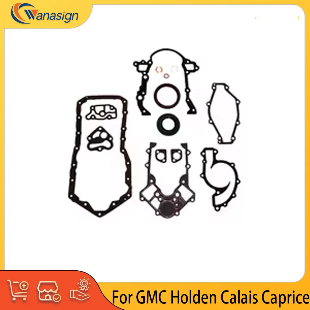 Engine Parts Lower Gasket Set Fit 3.8 L V6 Gas For 97-04 GMC Holden Calais Caprice Commodore Crewman One Tonner Statesman 3.8L