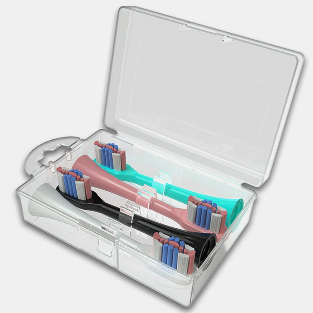 

4pcs Electric Toothbrush Heads Case PP Material Reusable Portable Travel Storage Box for Toothbrush Head Holder Mini Brush Case