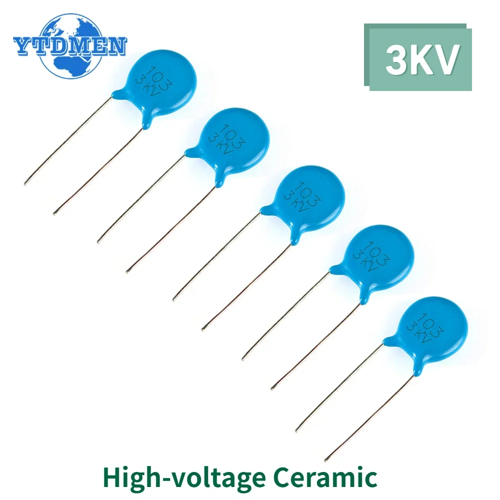 180PCS 3KV Capacitors High-voltage Ceramic Capacitor 5P 10P 15P 20P 22P 27P 30P 47P 56P 100P 220P 330P 470P 102 222  332 472 103