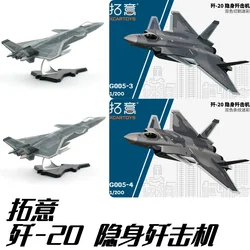 XCARTOYS1/200 Miniature Alloy Model Toy Decoration J-20 Stealth Fighter Aircraft Stealth Aircraft Kids Xmas Gift Toys for Boys