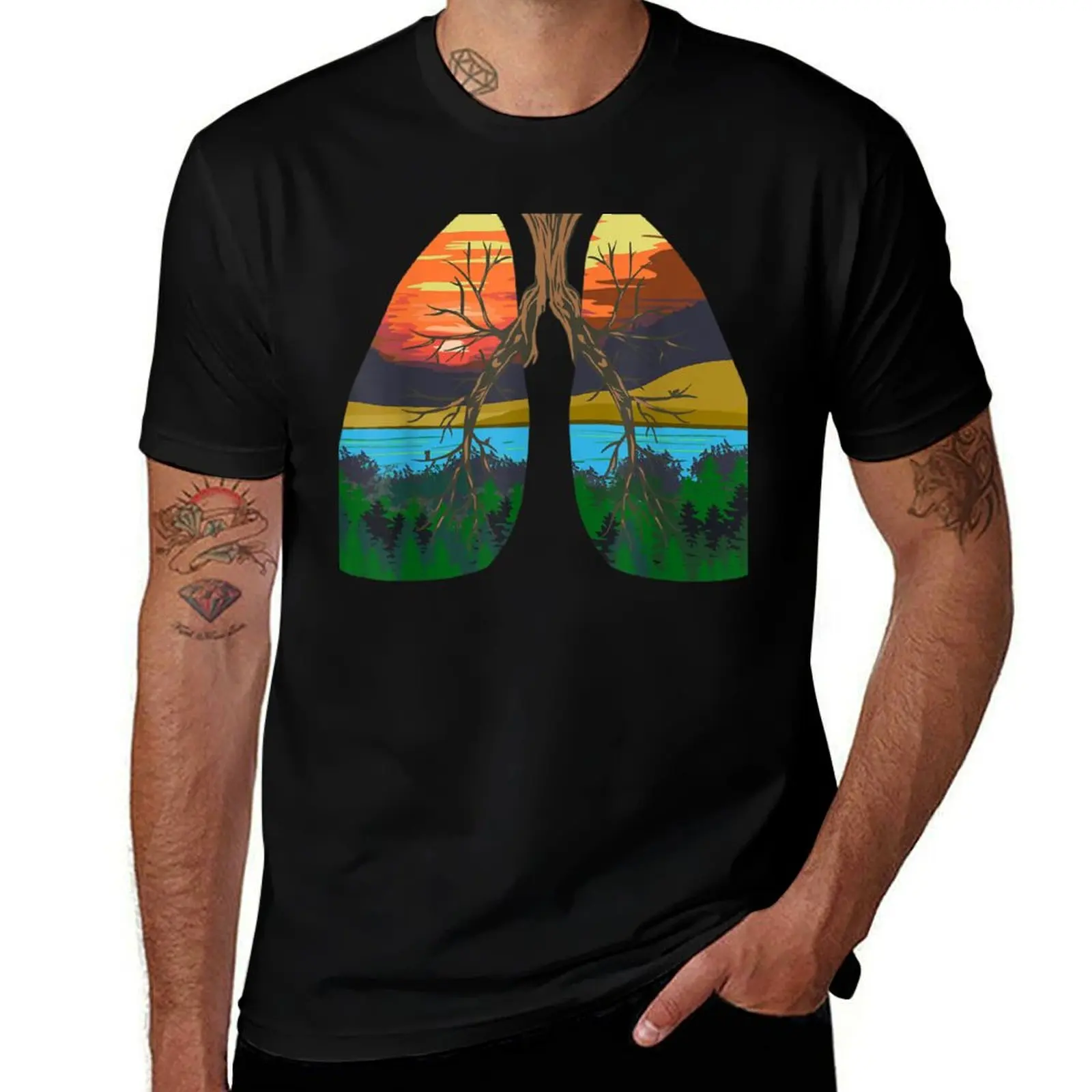Earth day gift Environmental Nature lover T-Shirt Holiday Casual Short Sleeve Top T-Shirt