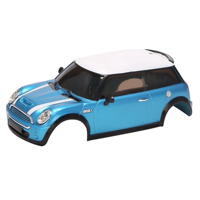 Carcasa de coche de carreras con Control remoto, carcasa de plástico ABS Multicolor, modelo de MINICOOPER A, 1:28, IW04M