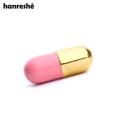 Hanreshe Silver Color Pill Capsule Pin Brooch Medical Jewelry Fun Accessories for Nurse Doctor Pink Enamel Pin Metal Women Gift