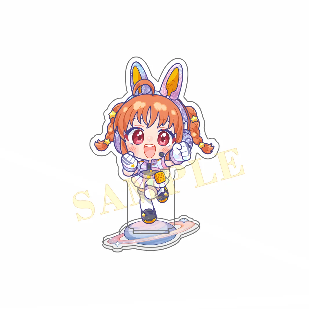 Anime Love Live! Sunshine!! Space Ranger Series Cute Chibi Acrylic Stand Desktop Decoration keychain Gift 10CM