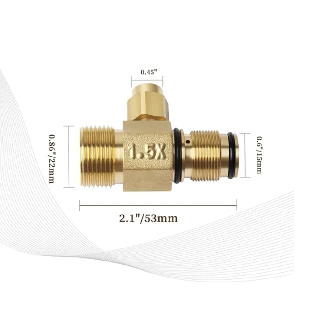 22 mm Hochdruckreiniger-Auslassanschluss mit Boost-Ventil, kompatibel mit DXPW3025 DXPW3228 DXPW3625 Hochdruckreiniger-Teilen