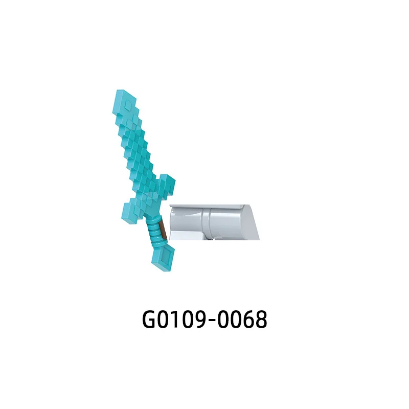 Les figurines Trident Shield Pick Archer armes pantalons pièces de cheveux modèle blocs MOC briques ensemble cadeaux jouets pour enfants G0109